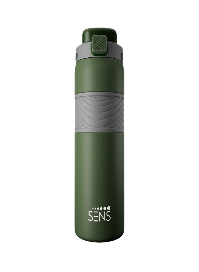 SENS Hydra Dual Stainless Steel Water Bottle Hot or Cold up to 24 Hours | Leak Proof | BPA Free | Eco-Friendly | School & Office| Adult & Kids | 800 ml |Lagoon - Image 1